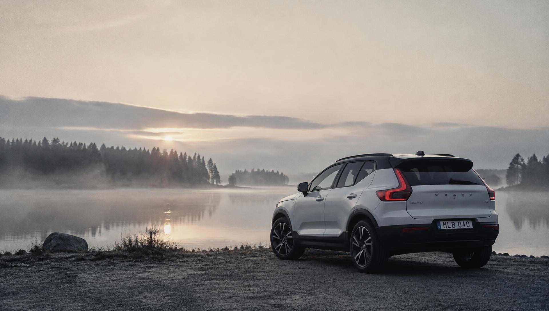 湖畔のXC40